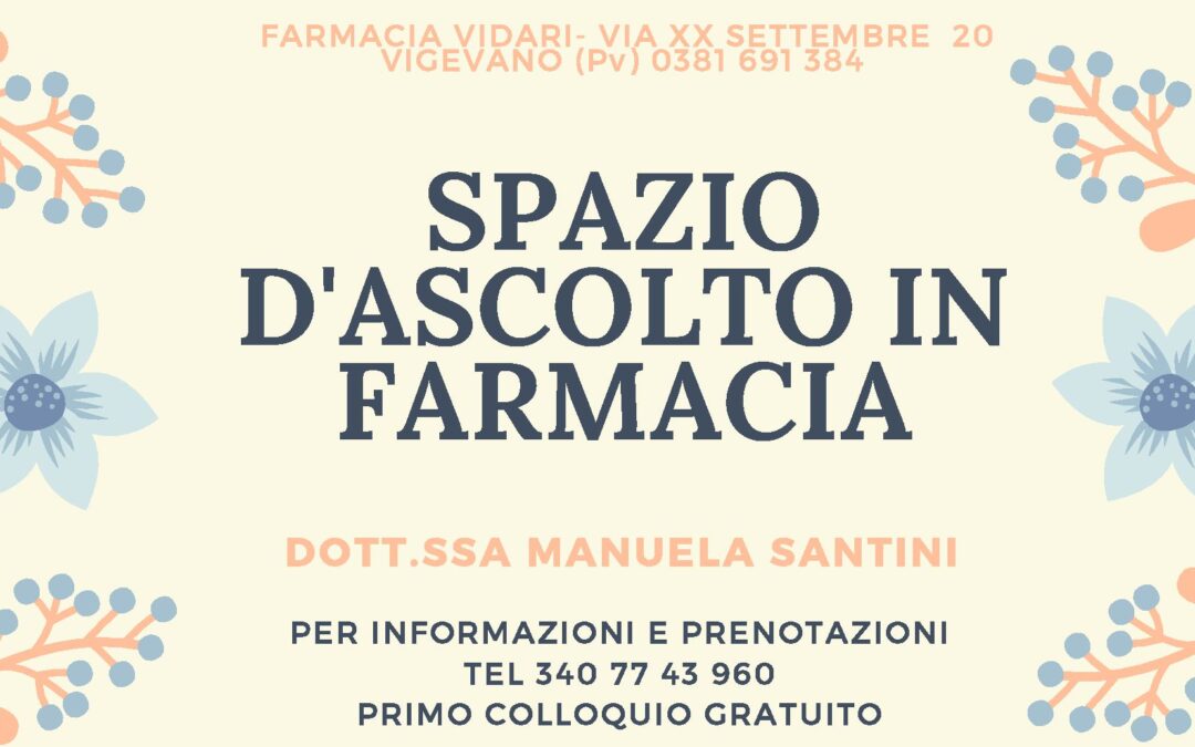 Collaborazione con la farmacia Vidari di Vigevano